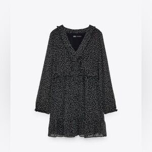 ZARA POLKA DOTS MINI DRESS 
Color: Black and White * Size: XL